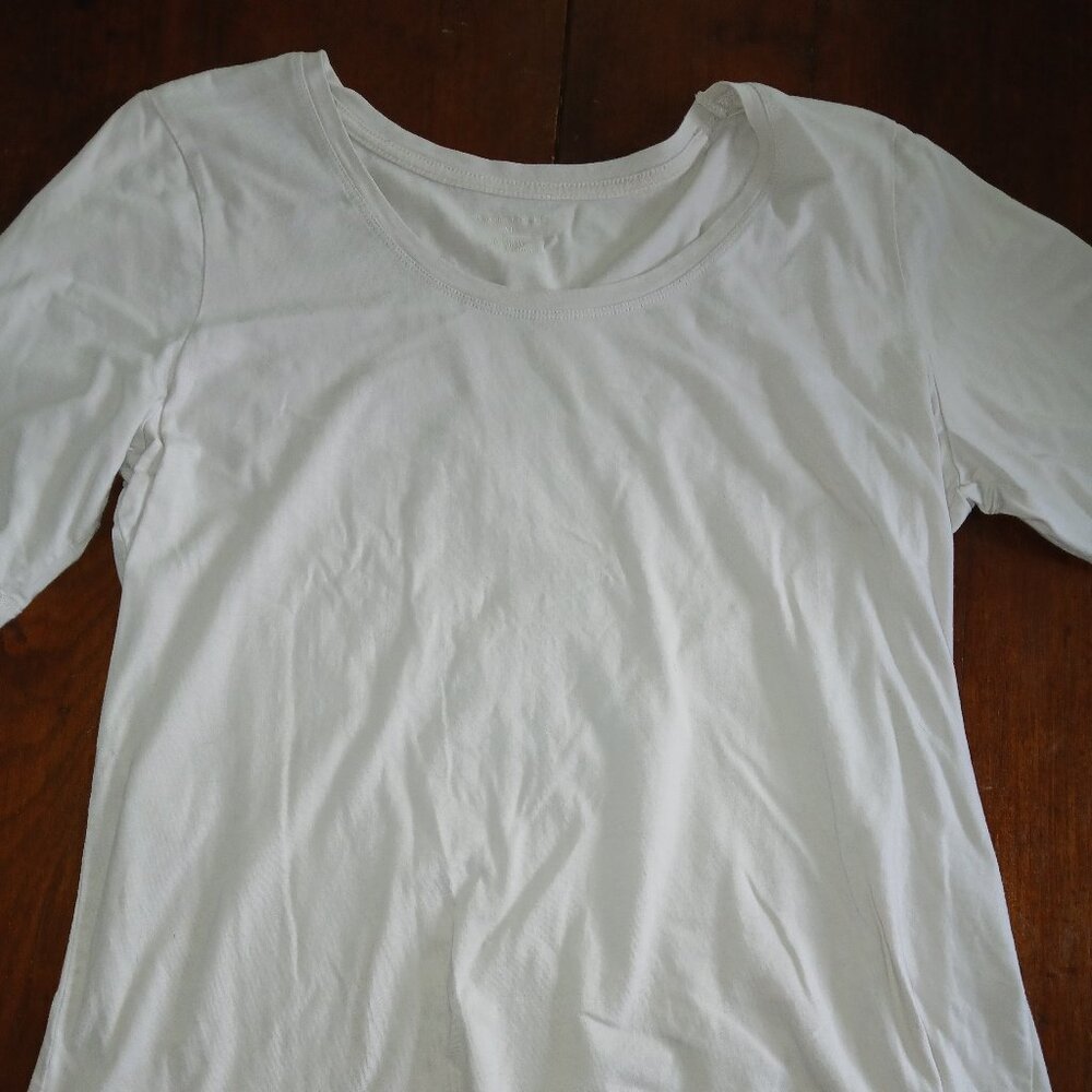 Christopher & Banks size XL ecru shirt